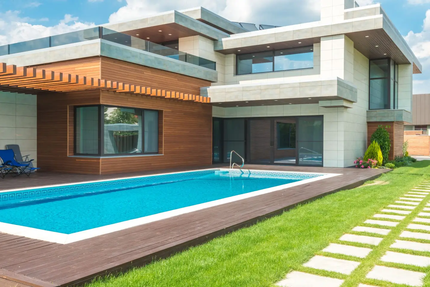 Swimming pool built in Tallwoods Village, NSW